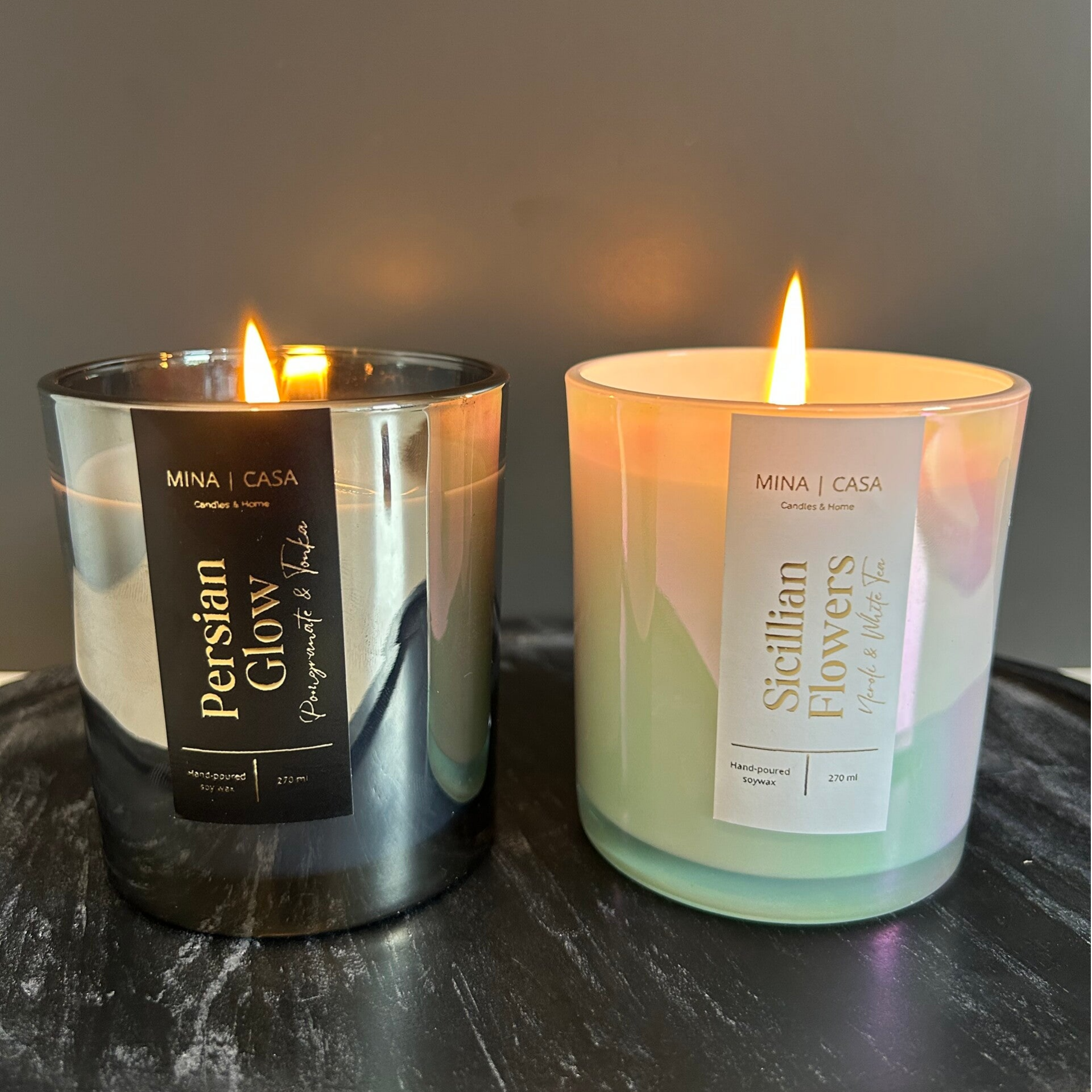 Sicilian Flowers & Persian Glow Geurkaarsenset
