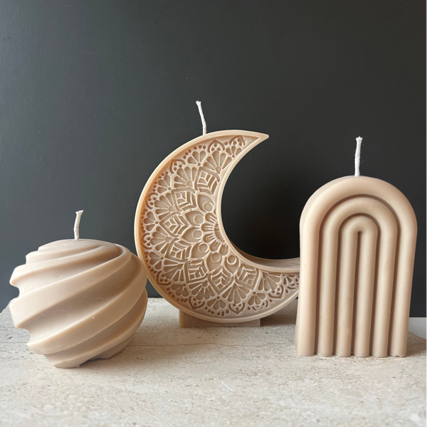 Moon kaarsenset 3 delig