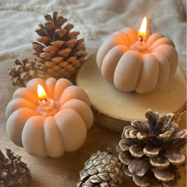Beige Veya Pumpkin kaarsenset