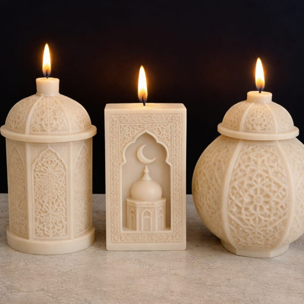 Sahraé Kaarsenset Beige