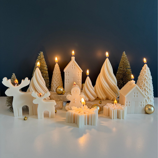 Christmas Village Large kaarsenset