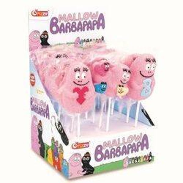 Sucette  guimauve Barbapapa