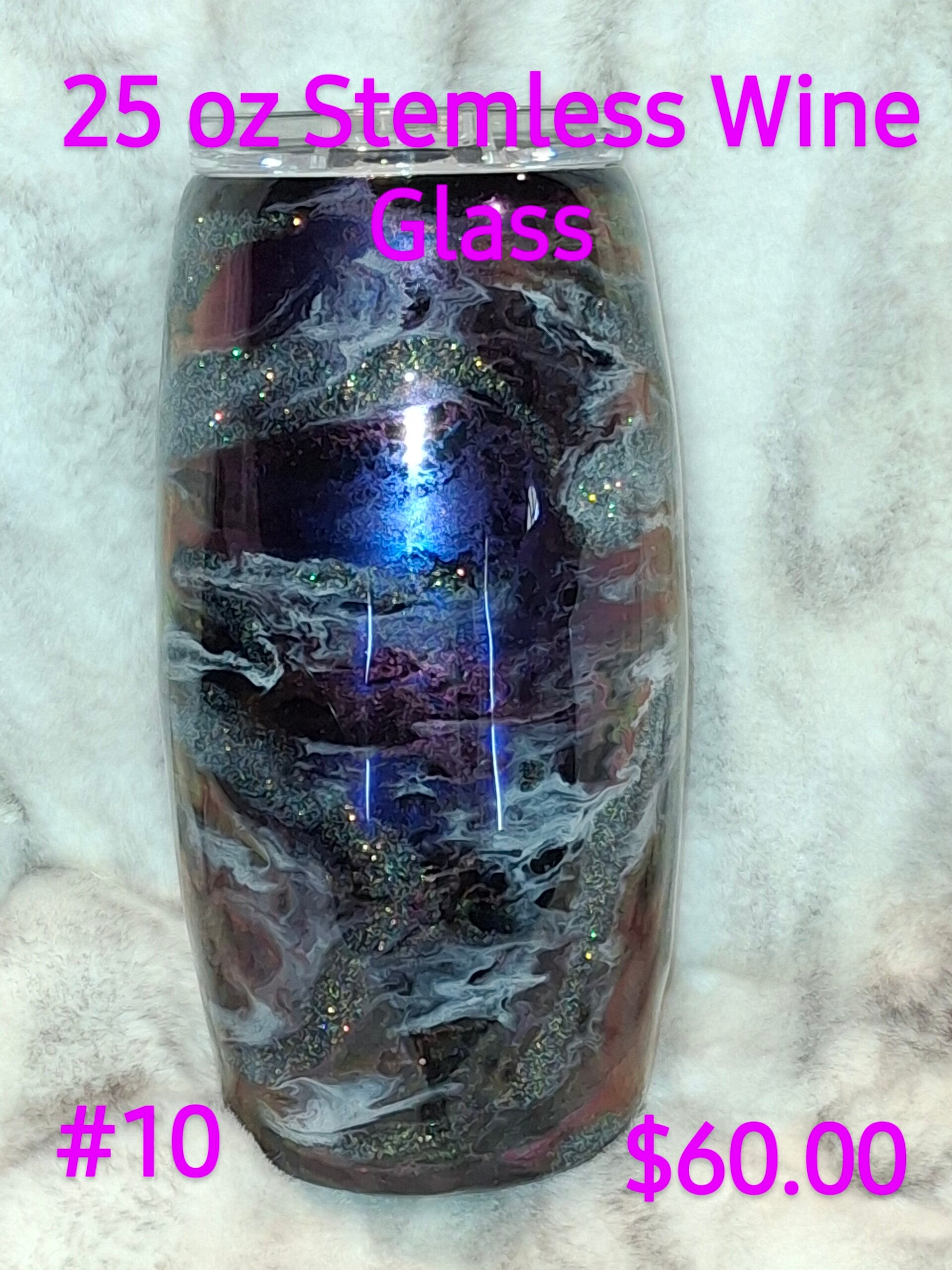 25 oz Stemless Wine Glass