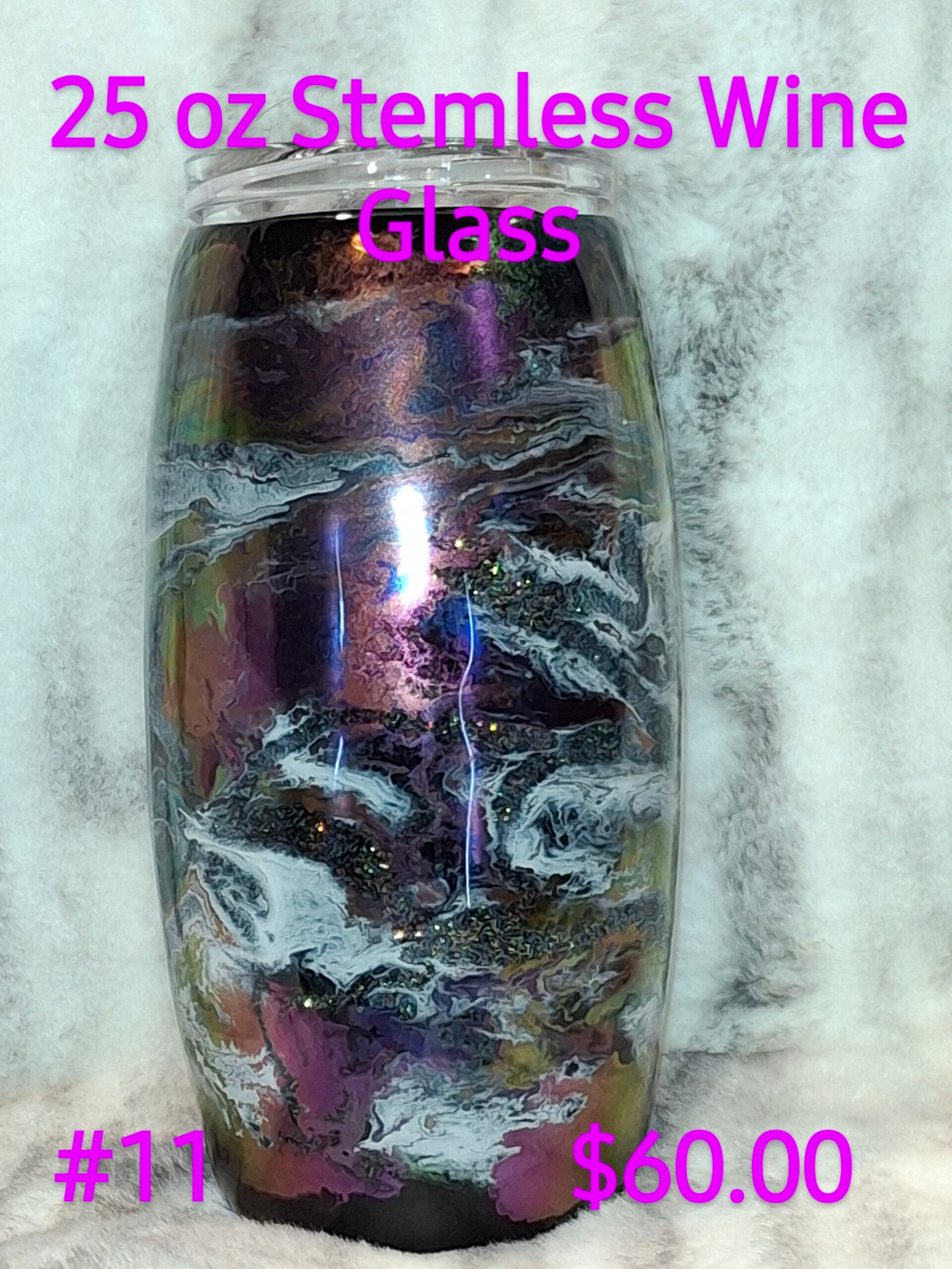 25 oz Stemless Wine Glass