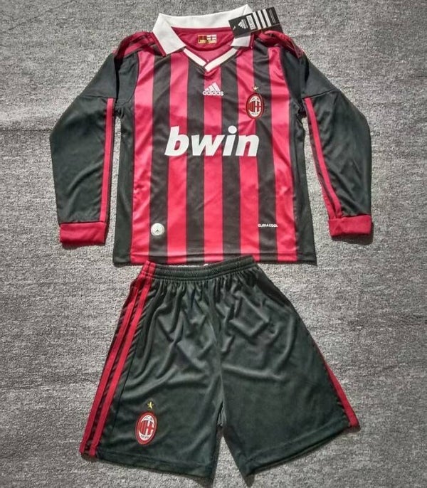AC Milan 09/10 Home Kit Long Sleeve