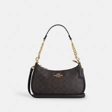 Coach Teri Shoulder Bag In Signature Canvas(G5)