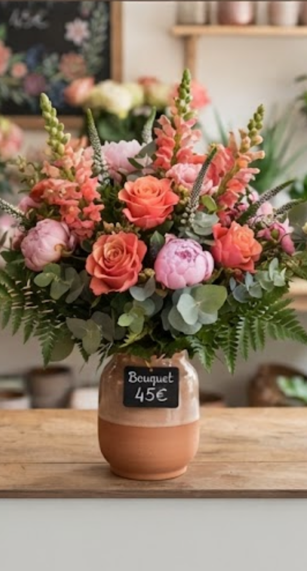 Bouquet 45€ + carte offerte