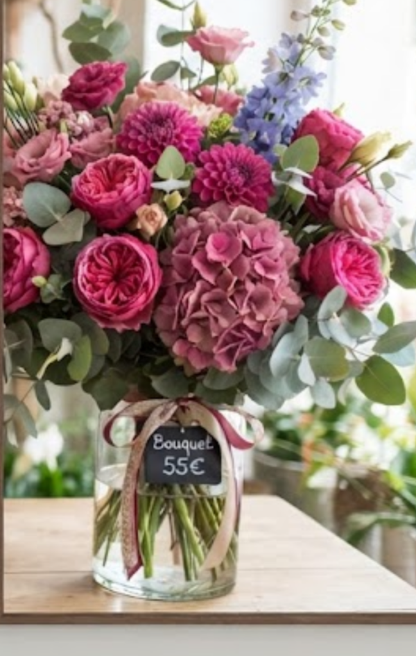 Bouquet 55€ + carte offerte