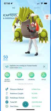 Lvl50 account with 210 million xp and 1363 shiny Pokémon
