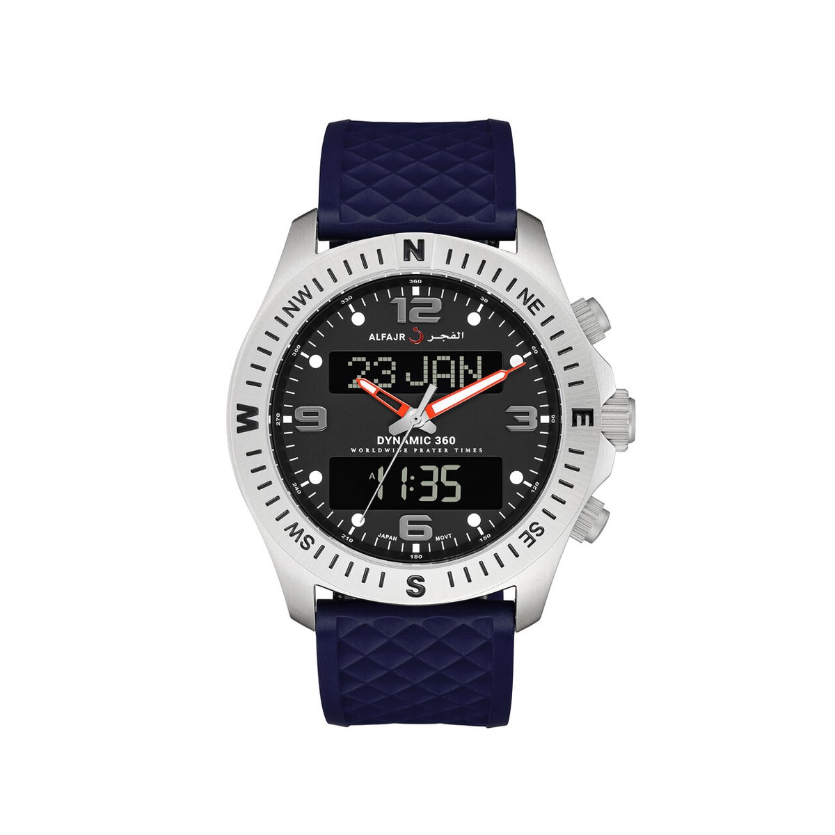 Buy Al Fajr Dynamic 360 Premium Leather Strap Islamic Watch Online in Buy Al Fajr Dynamic 360 Premium Leather Strap Islamic Watch Online in