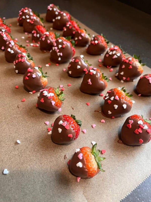 Chocolade aardbeien