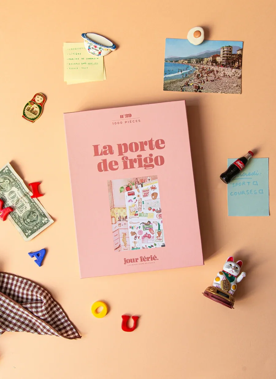Puzzel 1000 stuks - La porte de frigo - Jour férié