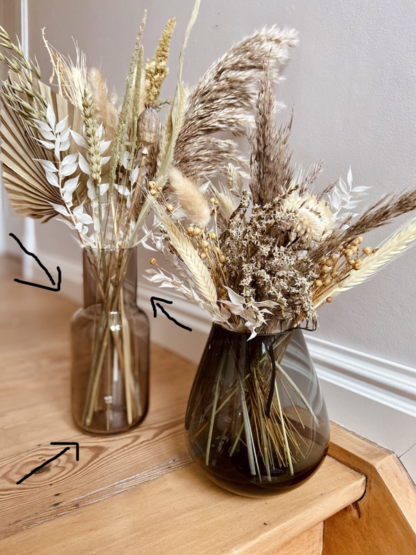 vaas glas grijs of blauw