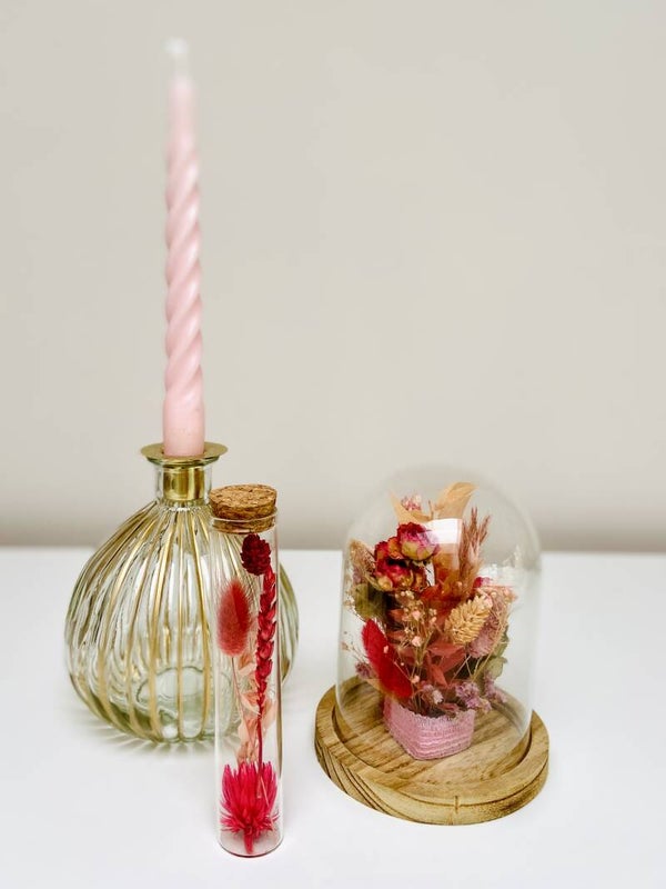 Gouden bolvaas glas/kandelaar