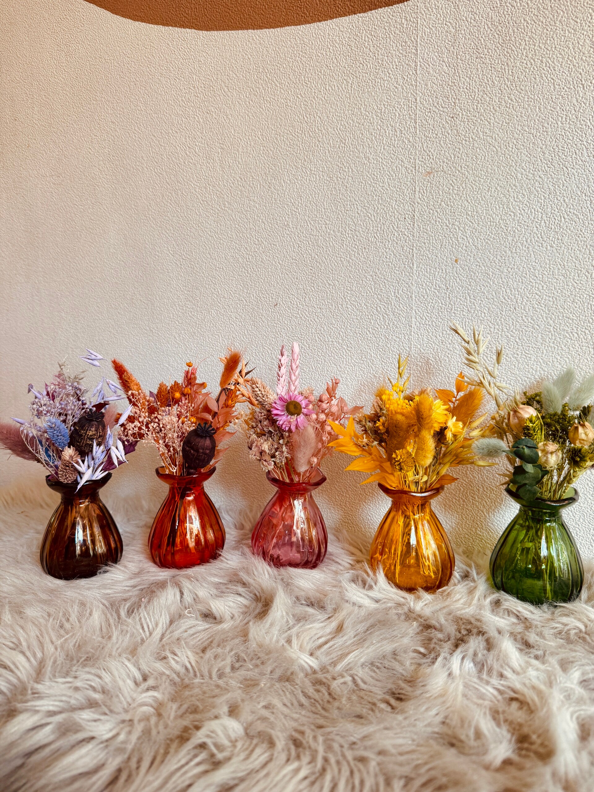 vaasje glas 7 kleuren