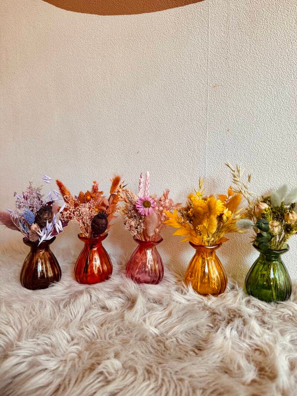 vaasje glas 7 kleuren