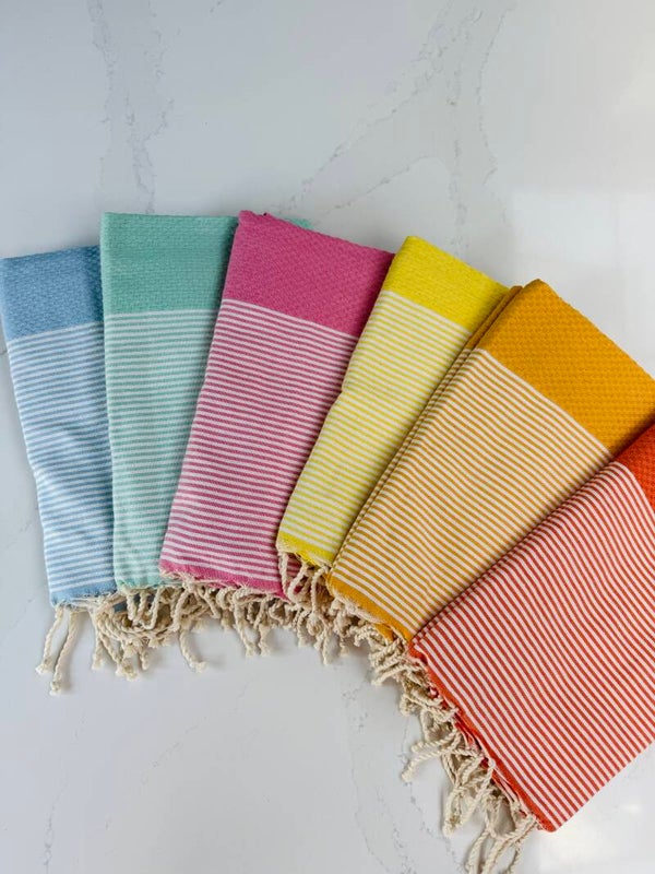 Honingraatfouta met strepen