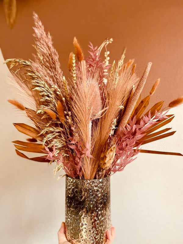 Gouden vaas / windlicht