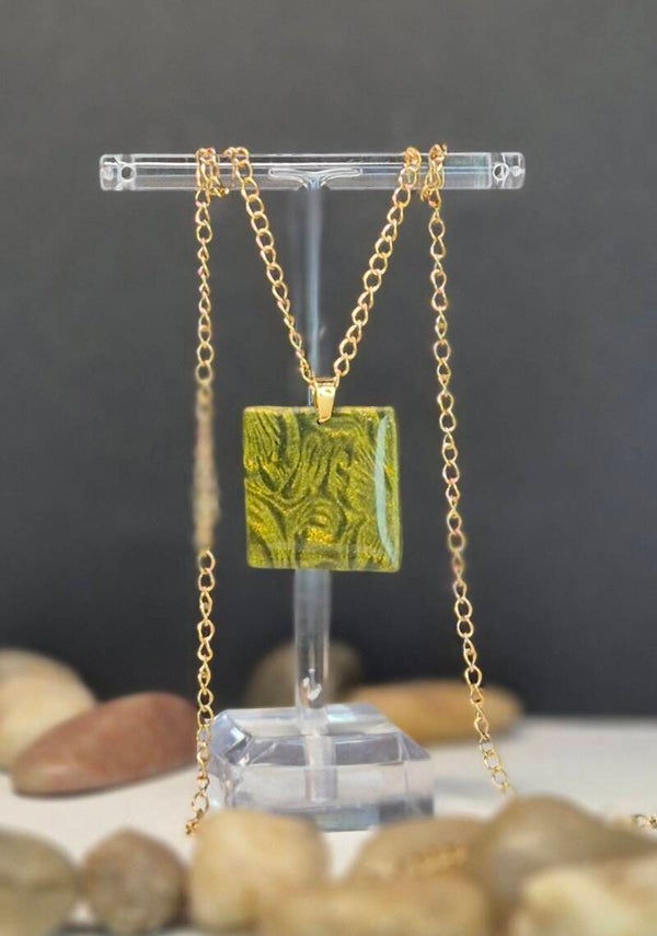 Colgante Quáter midi OTOÑO verde oliva