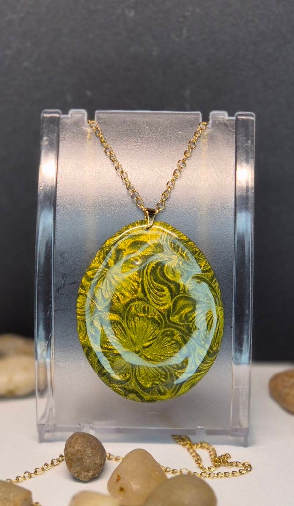 Colgante Huevo OTOÑO verde oliva