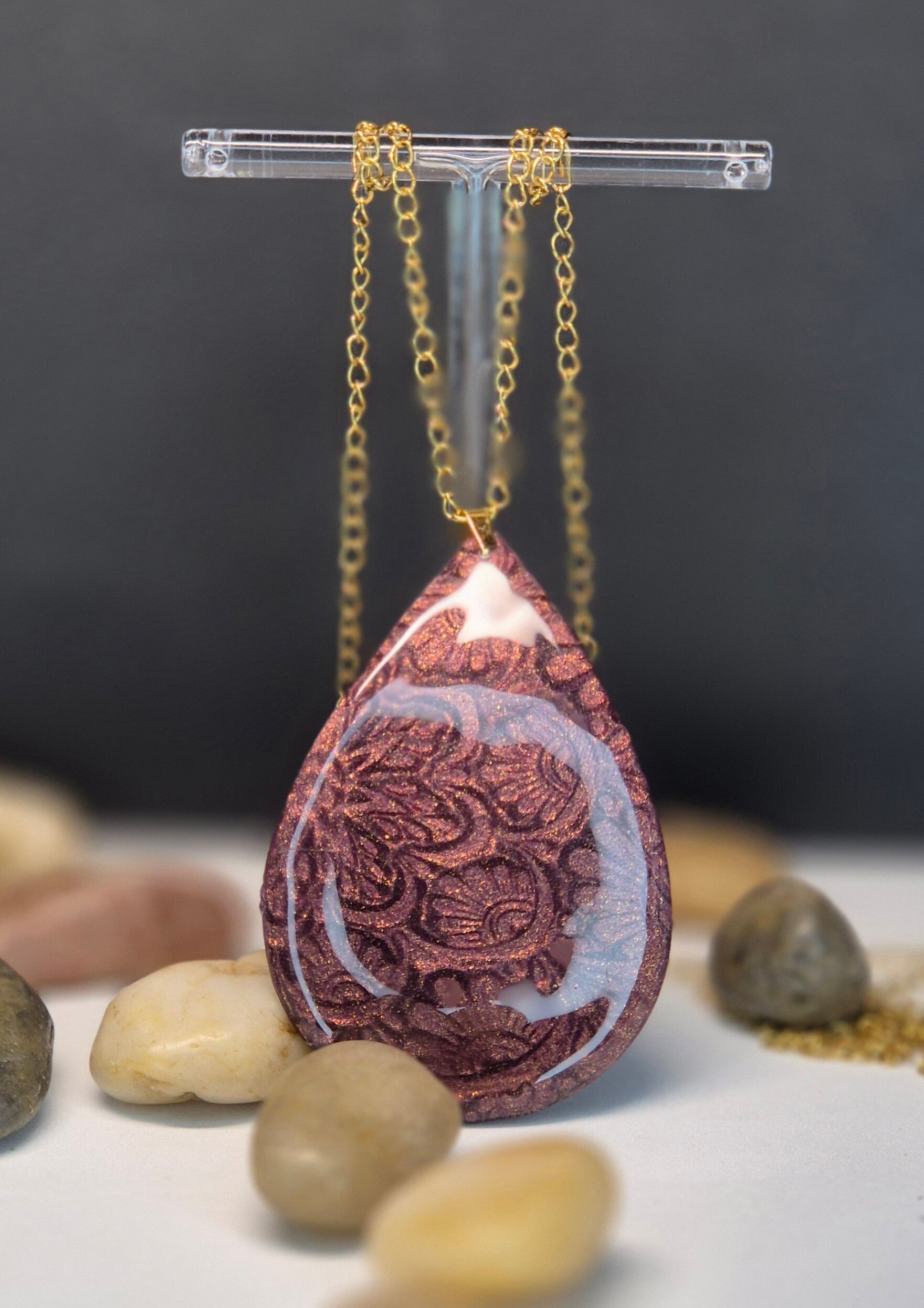 Colgante Súper Alegría OTOÑO granate