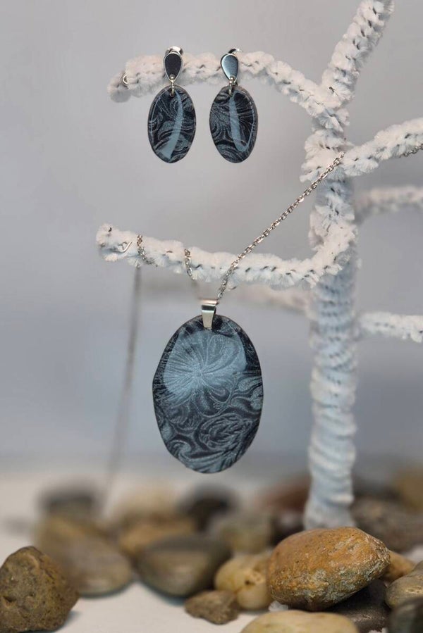 Conjunto Mandorla OTOÑO piedra