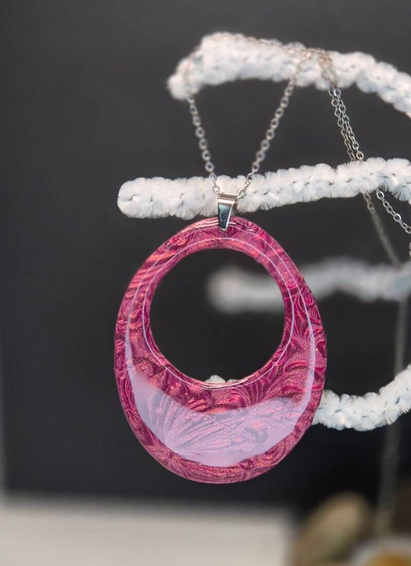 Colgante Huevo roto OTOÑO guinda