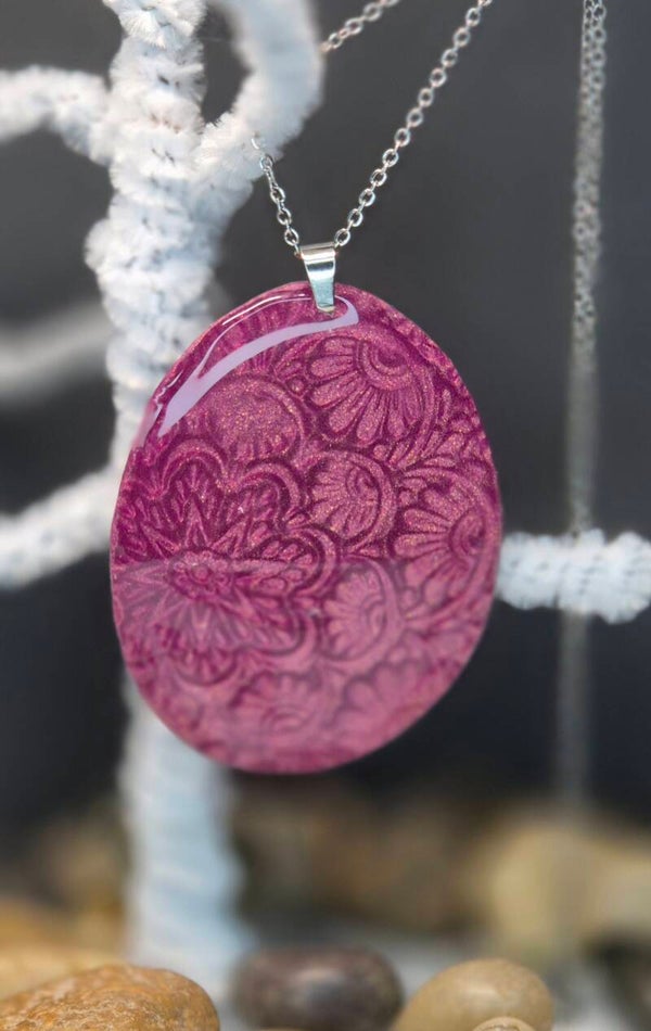 Colgante Huevo OTOÑO guinda