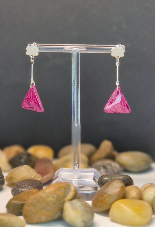 Triángulo midi OTOÑO guinda