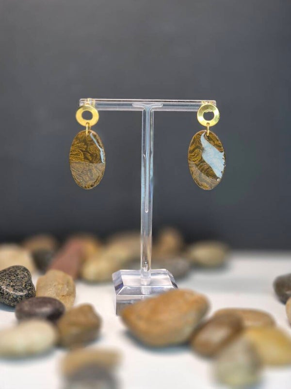 Mandorla midi OTOÑO marrón dorado