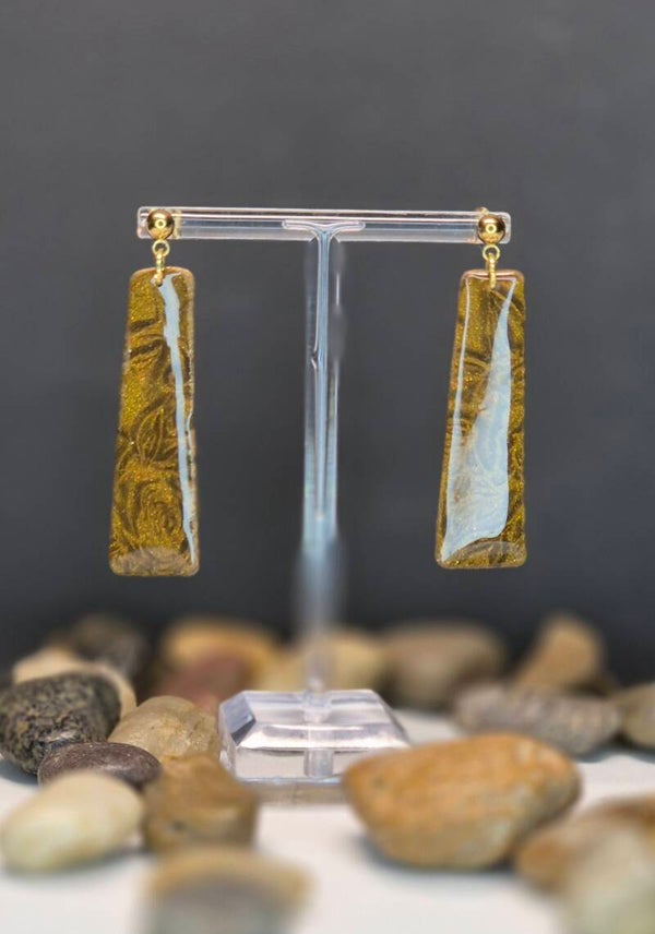 Campana largo OTOÑO marrón dorado