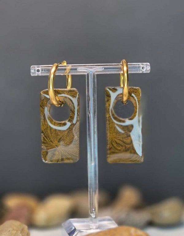 Donut cuadrado OTOÑO marrón dorado