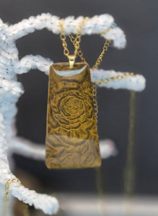 Colgante Campana OTOÑO marrón dorado