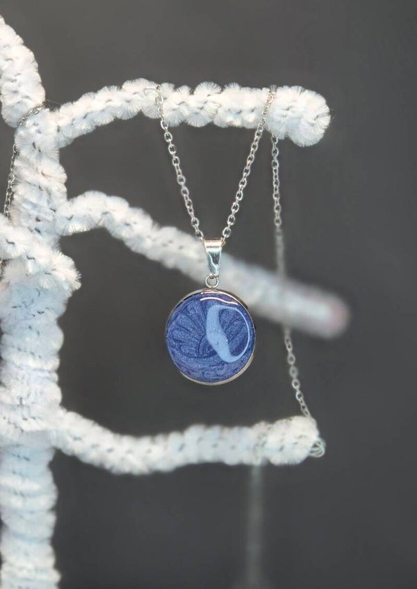 Colgante Luna OTOÑO azul