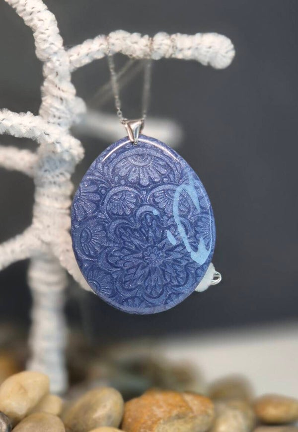 Colgante Huevo OTOÑO azul