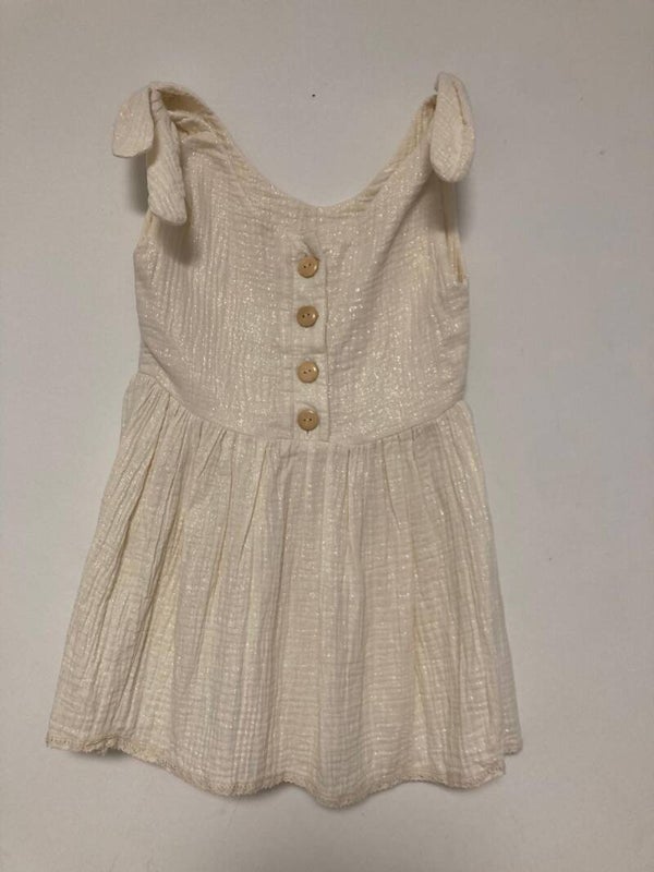 Mädchenkleid – Champagne Glitzer – Gr. 98