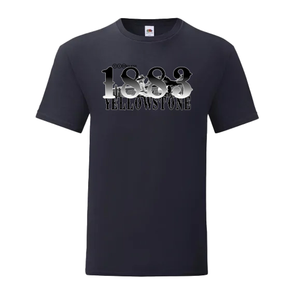 T-shirt skull Timeless Black & White 1883 Yellowstone. (Copie)