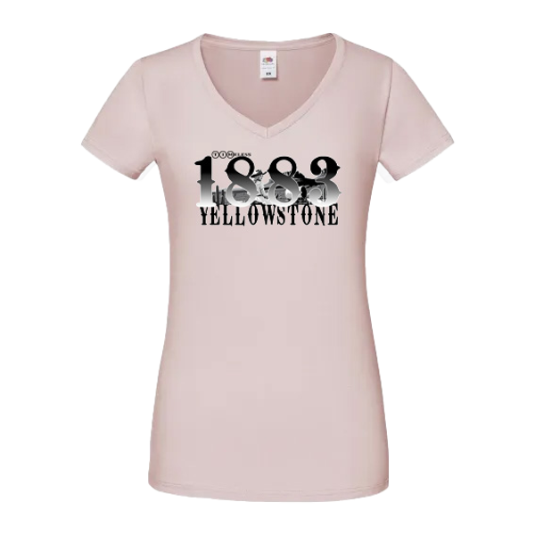 T-shirt Timeless Black & White 1883 Yellowstone.