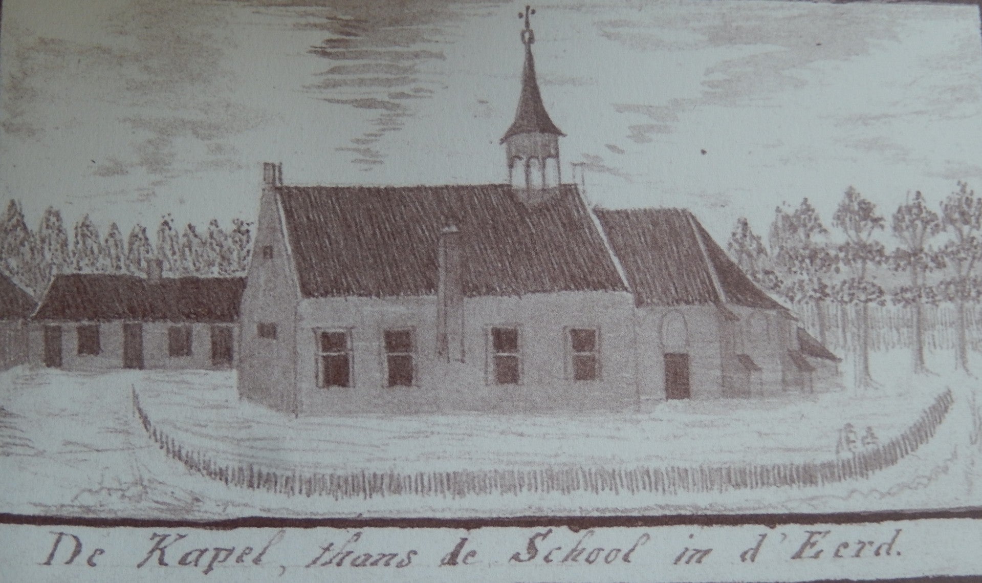 De Sint Antoniuskapel. Foto: Beschryving der Vryheid St. Oden-rode door A.C. Brock uitgebracht door Stichting Roois Cultureel Erfgoed.
