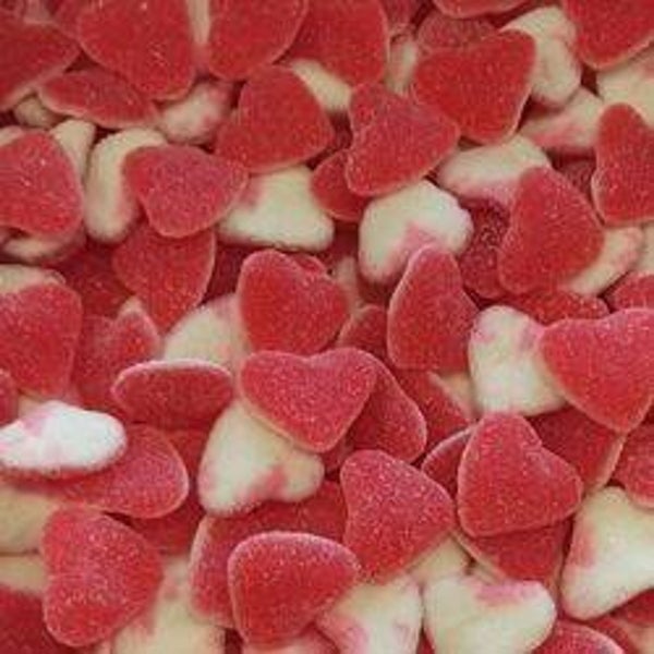 Cœur rouge et blanc sucrée