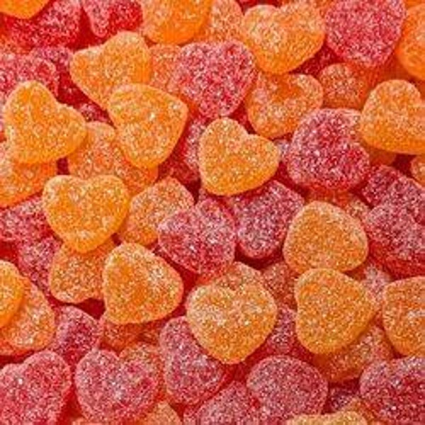 Mini cœur orange et rouge