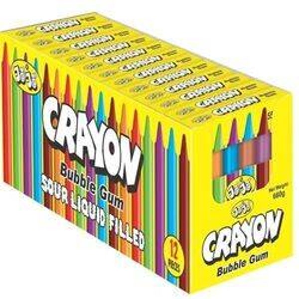 Crayons bubble gum
