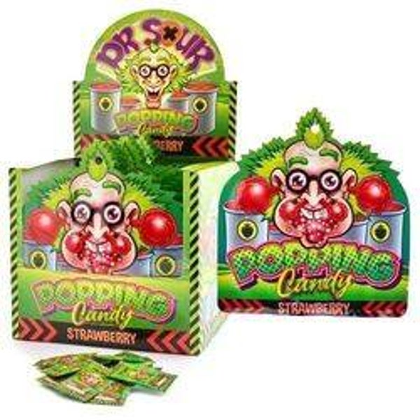DR sour popping candy Strawberry
