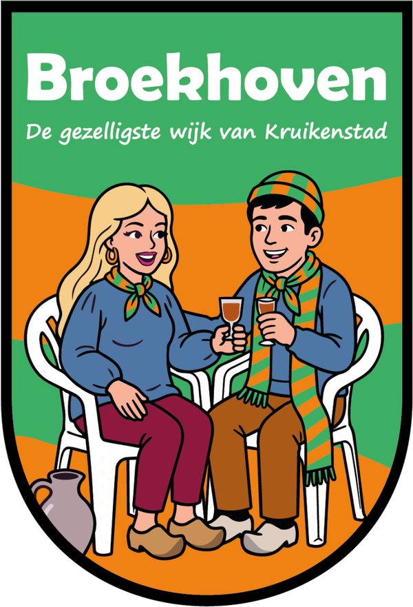 Broekhoven | strijkembleem (7,5 x 10,5 cm)