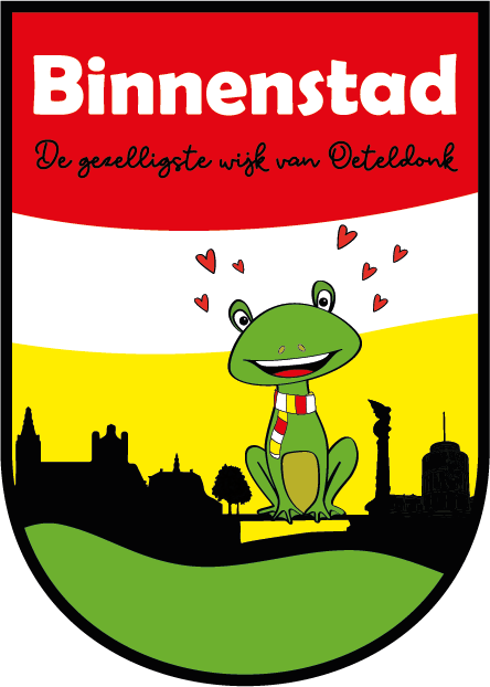 Binnenstad (Centrum) | strijkembleem (7,5 x 10,5 cm)