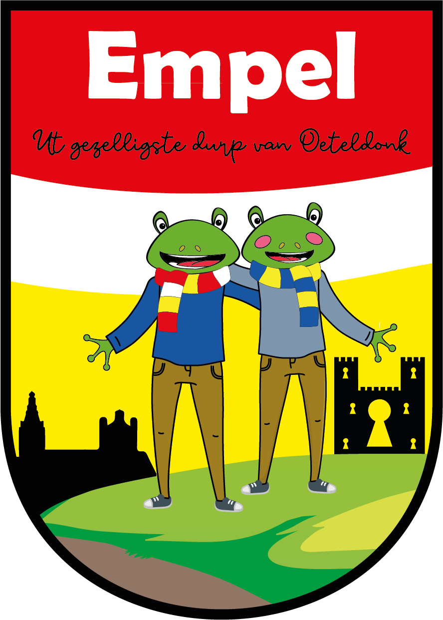 Empel | strijkembleem (7,5 x 10,5 cm)