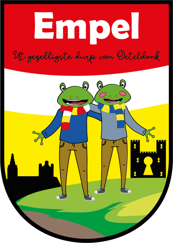 Empel | strijkembleem (7,5 x 10,5 cm)