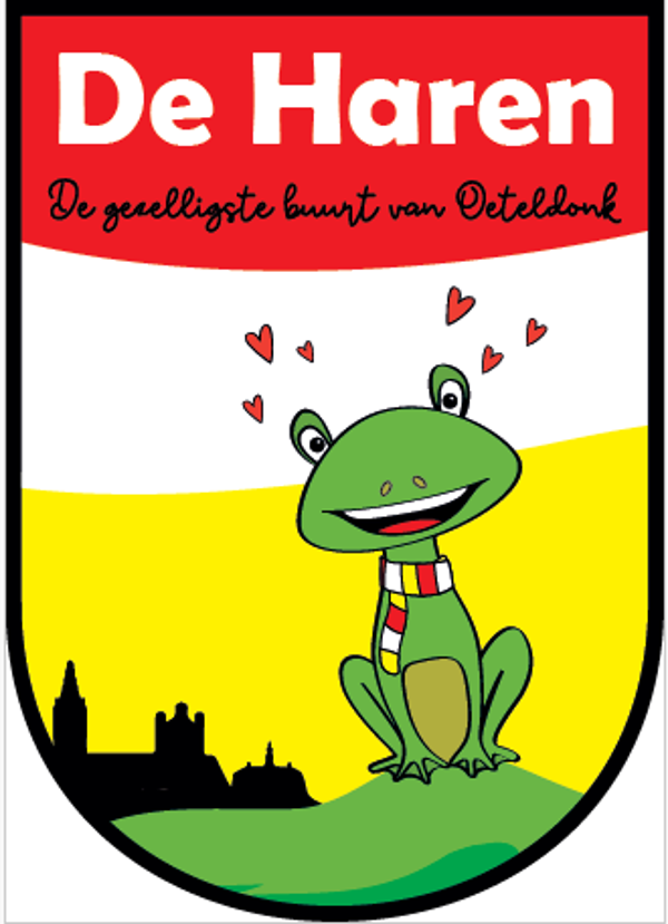 De Haren | strijkembleem (7,5 x 10,5 cm)