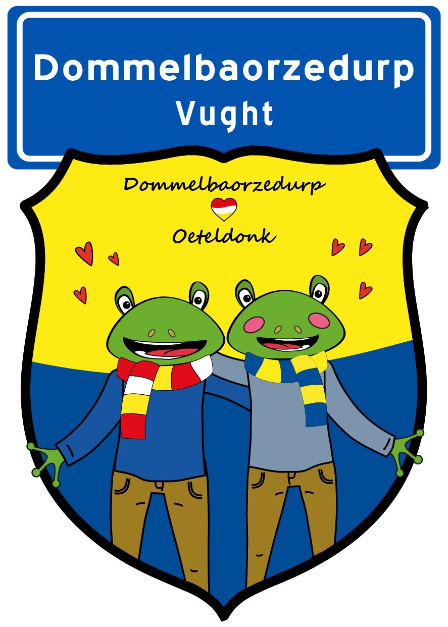 Vught (Dommelbaorzedurp) | strijkembleem (7,5 x 10,5 cm)