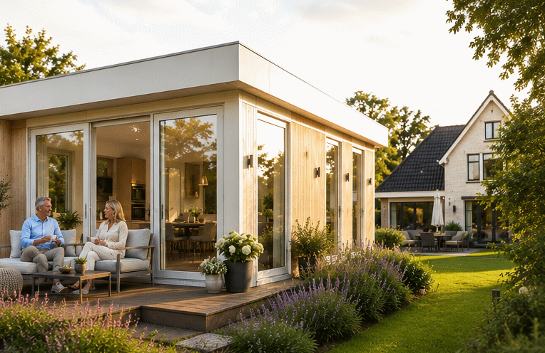 Modern tuinchalet met veel licht